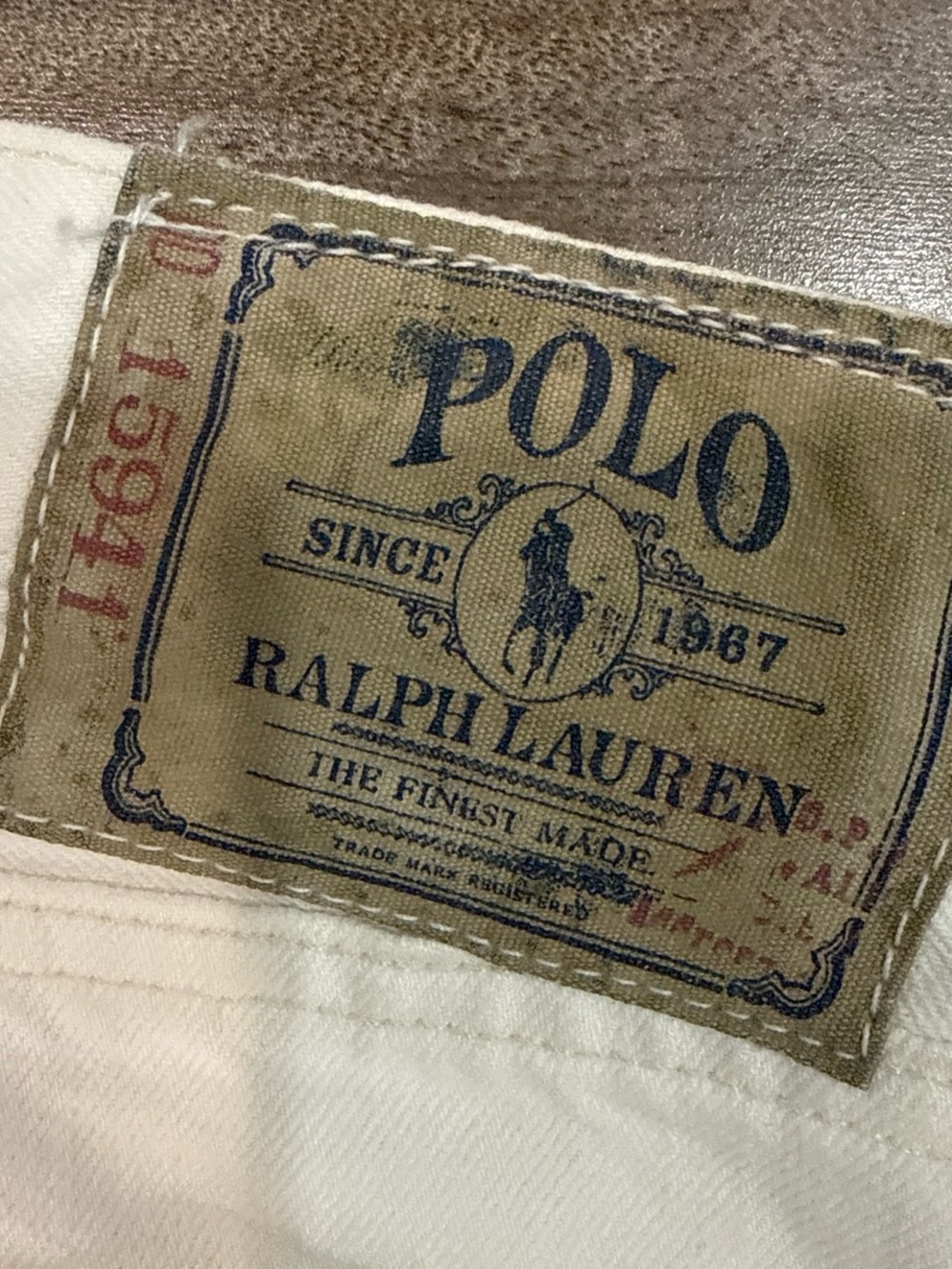 Polo by Ralph Lauren Men’s White Relaxed Jeans